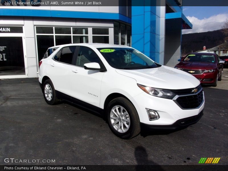 Summit White / Jet Black 2021 Chevrolet Equinox LT AWD