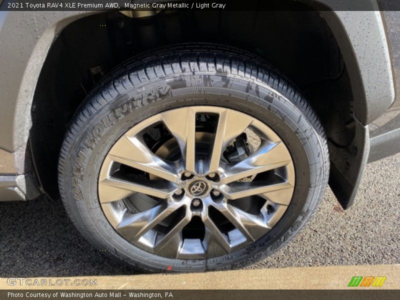 Magnetic Gray Metallic / Light Gray 2021 Toyota RAV4 XLE Premium AWD