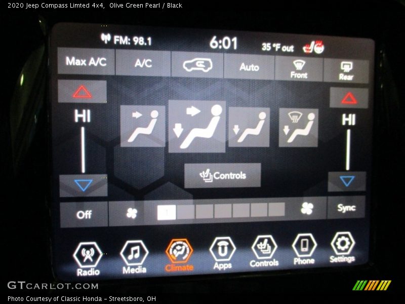 Olive Green Pearl / Black 2020 Jeep Compass Limted 4x4