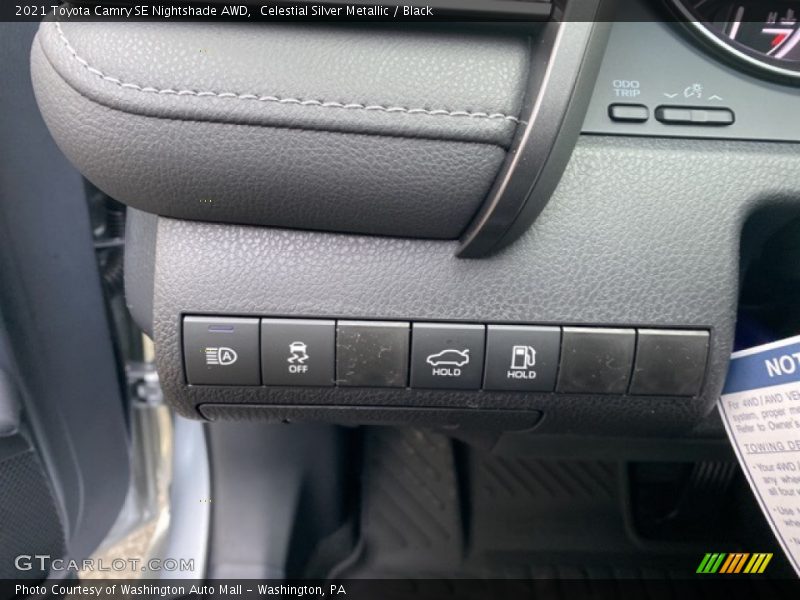 Celestial Silver Metallic / Black 2021 Toyota Camry SE Nightshade AWD