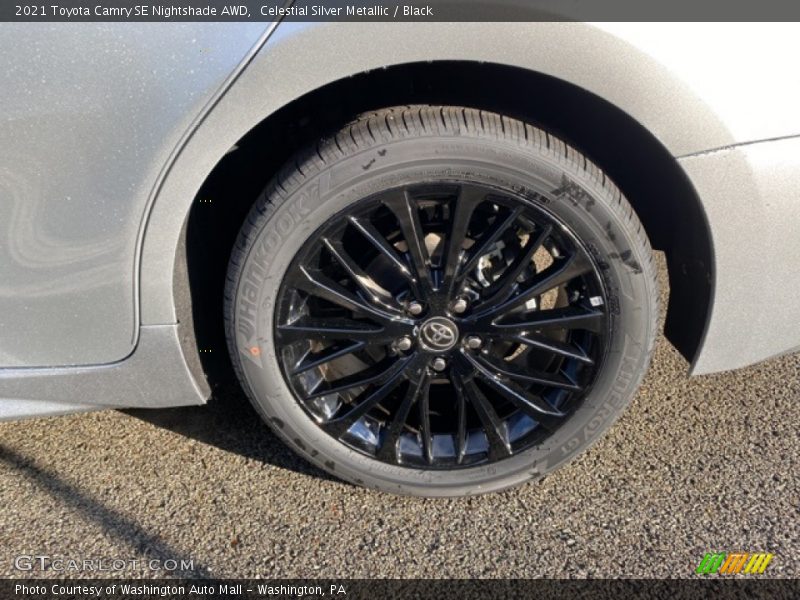 Celestial Silver Metallic / Black 2021 Toyota Camry SE Nightshade AWD
