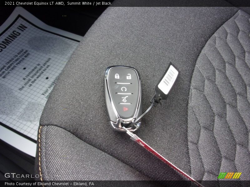 Summit White / Jet Black 2021 Chevrolet Equinox LT AWD