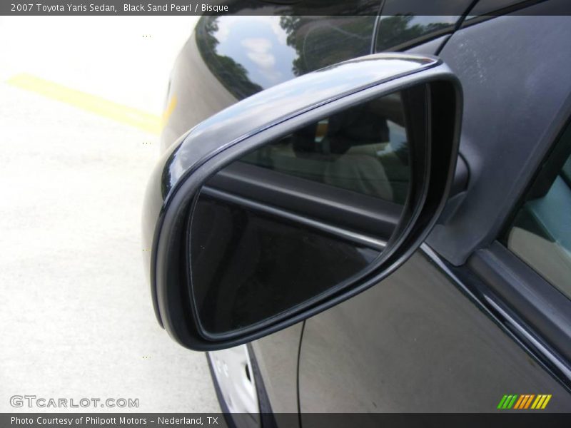 Black Sand Pearl / Bisque 2007 Toyota Yaris Sedan