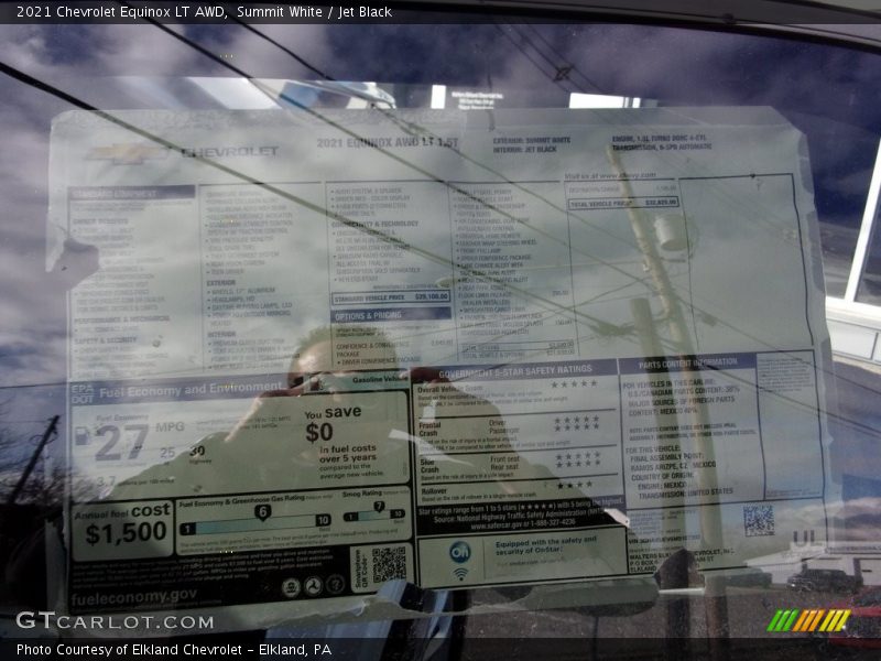 Summit White / Jet Black 2021 Chevrolet Equinox LT AWD