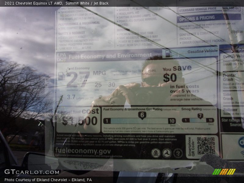 Summit White / Jet Black 2021 Chevrolet Equinox LT AWD