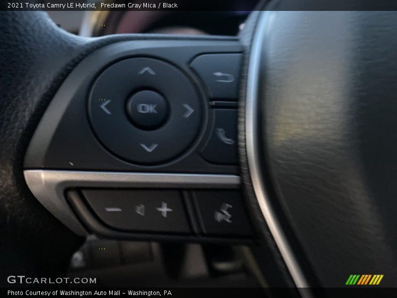 Predawn Gray Mica / Black 2021 Toyota Camry LE Hybrid