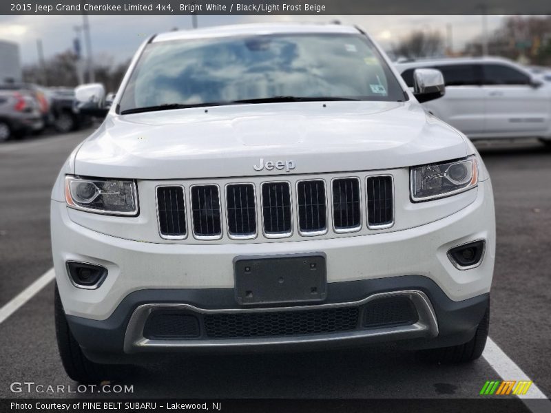 Bright White / Black/Light Frost Beige 2015 Jeep Grand Cherokee Limited 4x4