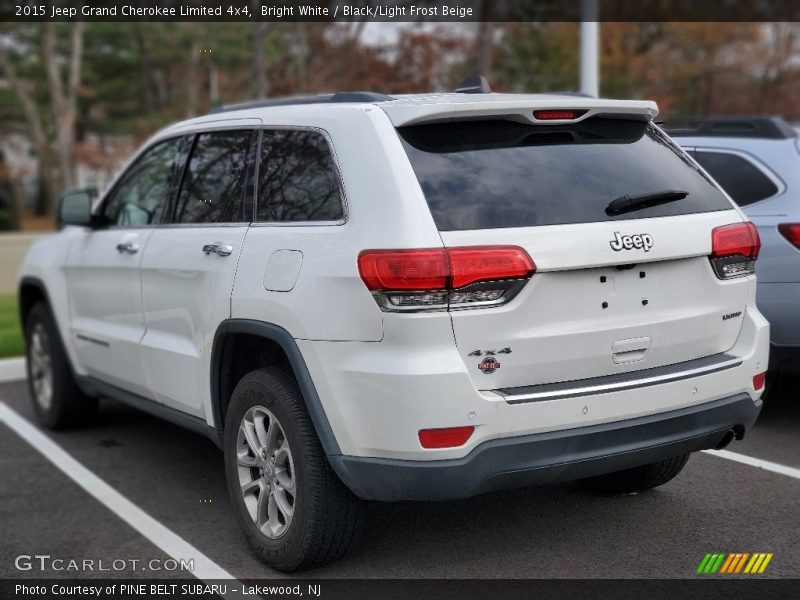 Bright White / Black/Light Frost Beige 2015 Jeep Grand Cherokee Limited 4x4