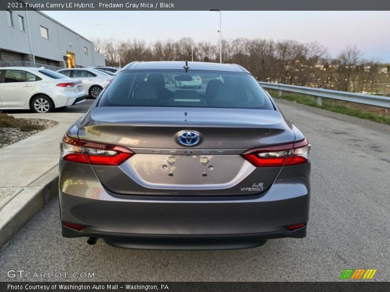 Predawn Gray Mica / Black 2021 Toyota Camry LE Hybrid