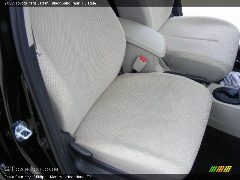 Black Sand Pearl / Bisque 2007 Toyota Yaris Sedan