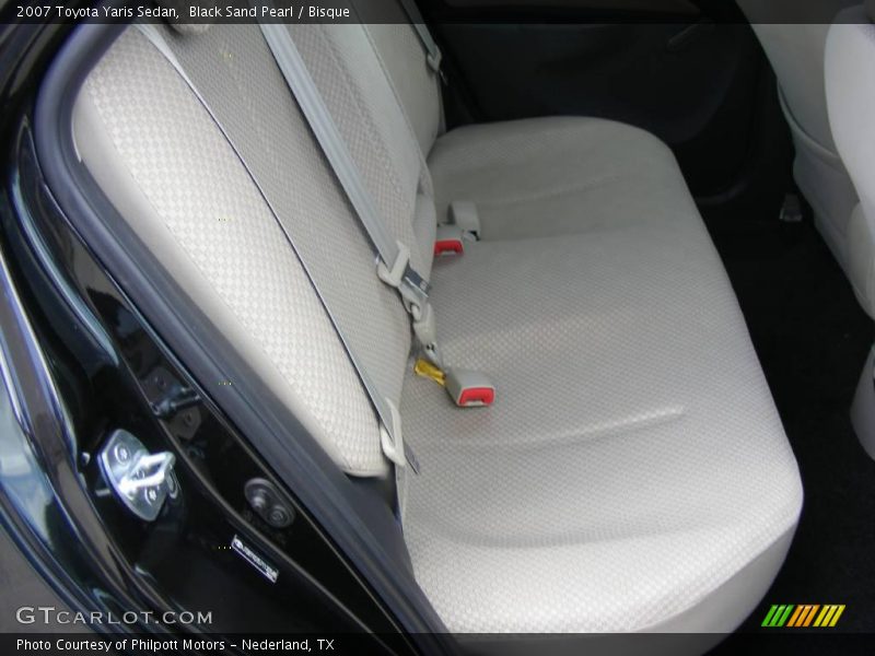 Black Sand Pearl / Bisque 2007 Toyota Yaris Sedan