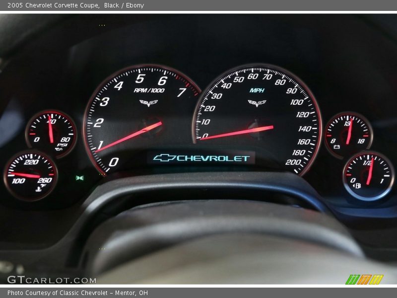 Black / Ebony 2005 Chevrolet Corvette Coupe
