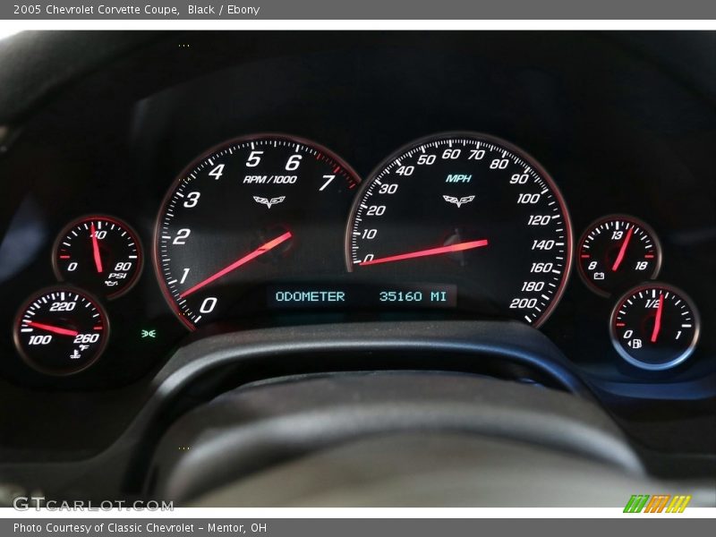 Black / Ebony 2005 Chevrolet Corvette Coupe