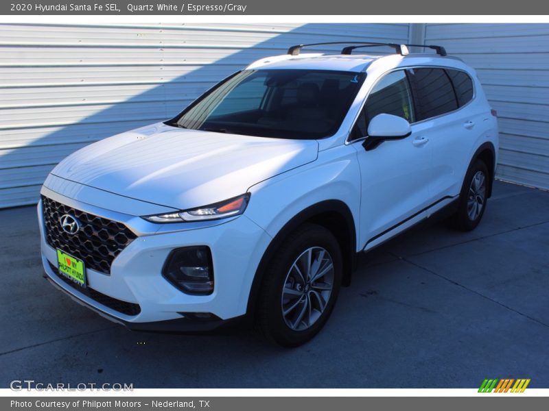 Quartz White / Espresso/Gray 2020 Hyundai Santa Fe SEL