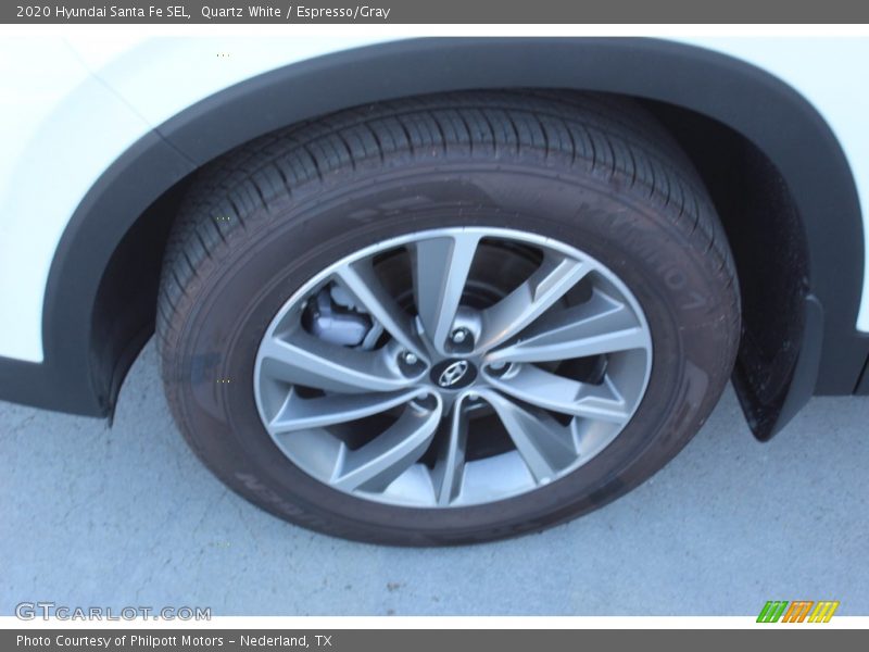 Quartz White / Espresso/Gray 2020 Hyundai Santa Fe SEL