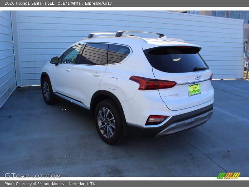 Quartz White / Espresso/Gray 2020 Hyundai Santa Fe SEL