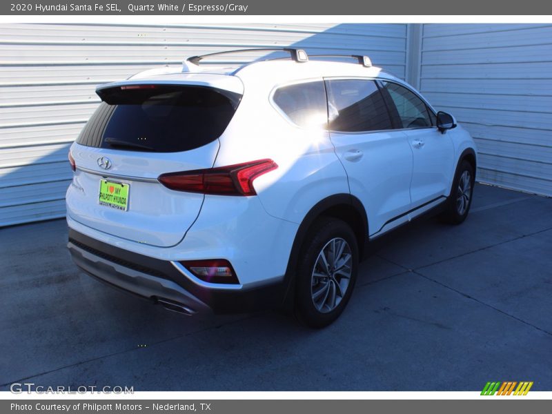 Quartz White / Espresso/Gray 2020 Hyundai Santa Fe SEL