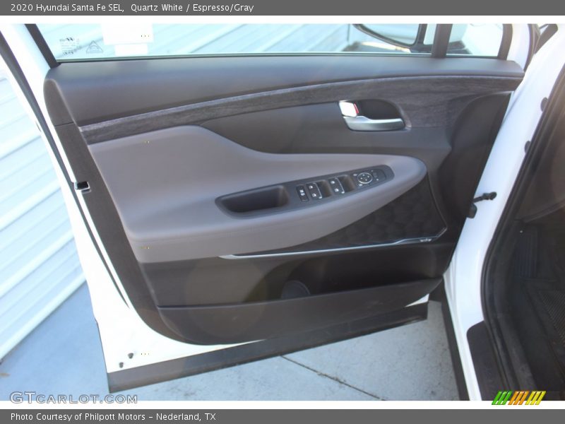 Quartz White / Espresso/Gray 2020 Hyundai Santa Fe SEL