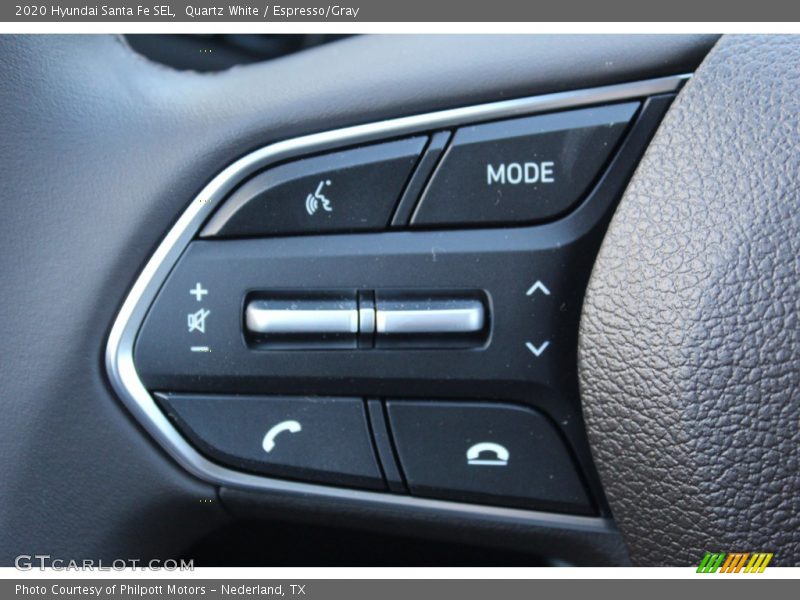 Quartz White / Espresso/Gray 2020 Hyundai Santa Fe SEL