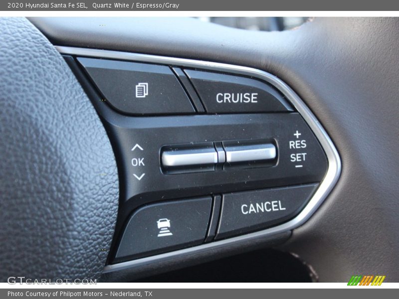 Quartz White / Espresso/Gray 2020 Hyundai Santa Fe SEL