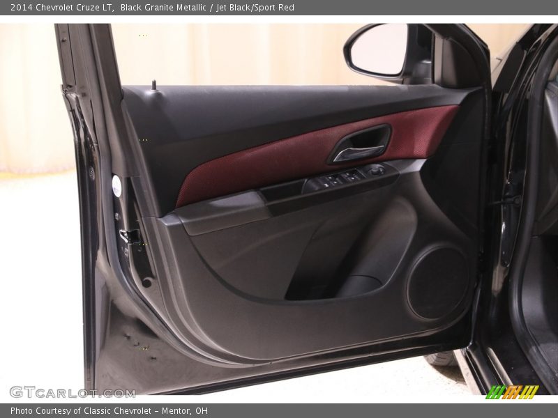 Black Granite Metallic / Jet Black/Sport Red 2014 Chevrolet Cruze LT
