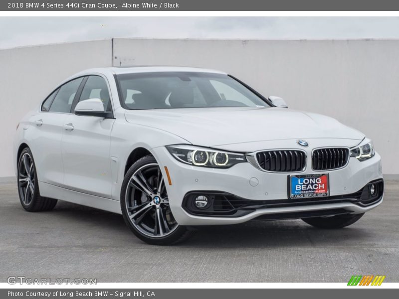 Alpine White / Black 2018 BMW 4 Series 440i Gran Coupe