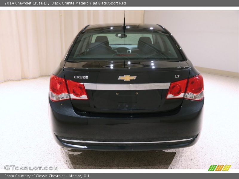 Black Granite Metallic / Jet Black/Sport Red 2014 Chevrolet Cruze LT