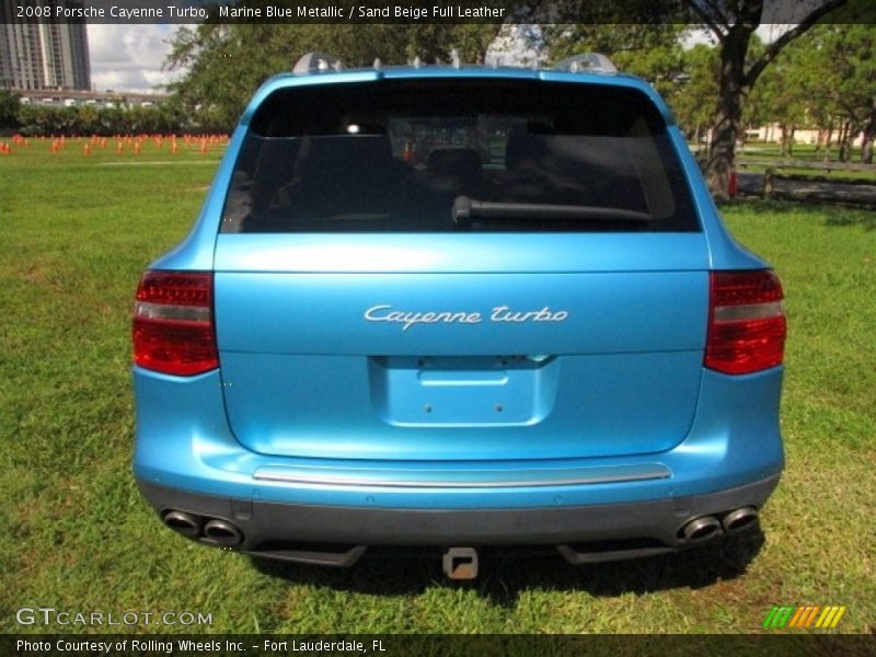 Marine Blue Metallic / Sand Beige Full Leather 2008 Porsche Cayenne Turbo