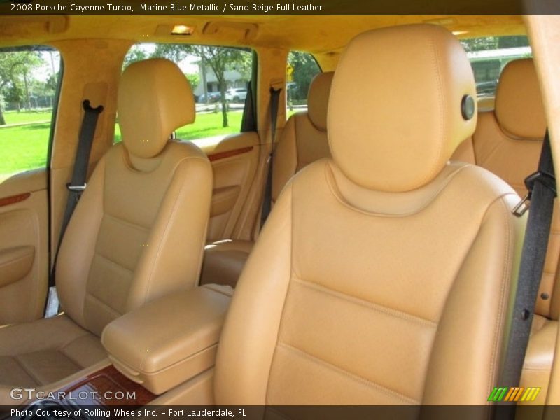 Marine Blue Metallic / Sand Beige Full Leather 2008 Porsche Cayenne Turbo