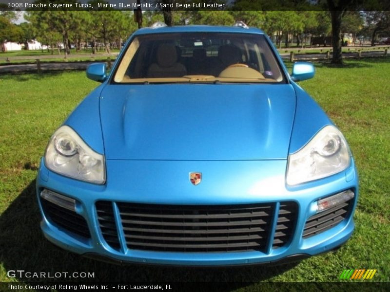 Marine Blue Metallic / Sand Beige Full Leather 2008 Porsche Cayenne Turbo