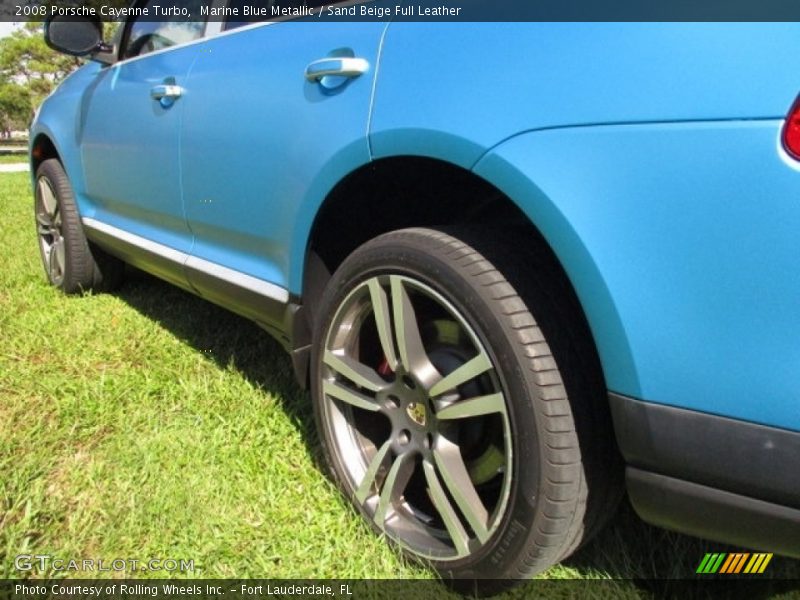 Marine Blue Metallic / Sand Beige Full Leather 2008 Porsche Cayenne Turbo