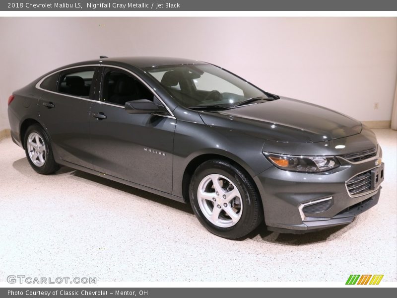 Nightfall Gray Metallic / Jet Black 2018 Chevrolet Malibu LS