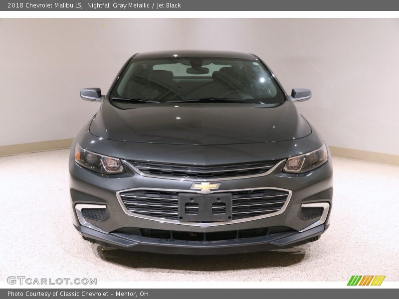 Nightfall Gray Metallic / Jet Black 2018 Chevrolet Malibu LS