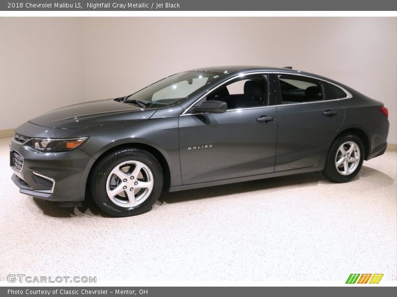 Nightfall Gray Metallic / Jet Black 2018 Chevrolet Malibu LS