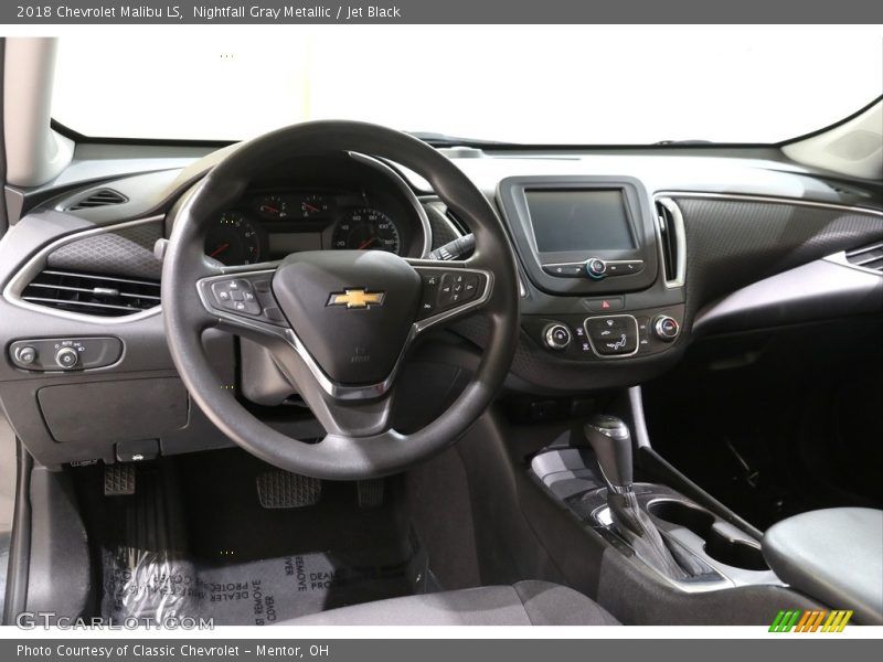 Nightfall Gray Metallic / Jet Black 2018 Chevrolet Malibu LS