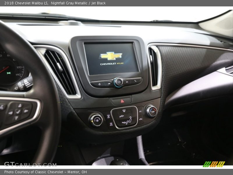 Nightfall Gray Metallic / Jet Black 2018 Chevrolet Malibu LS