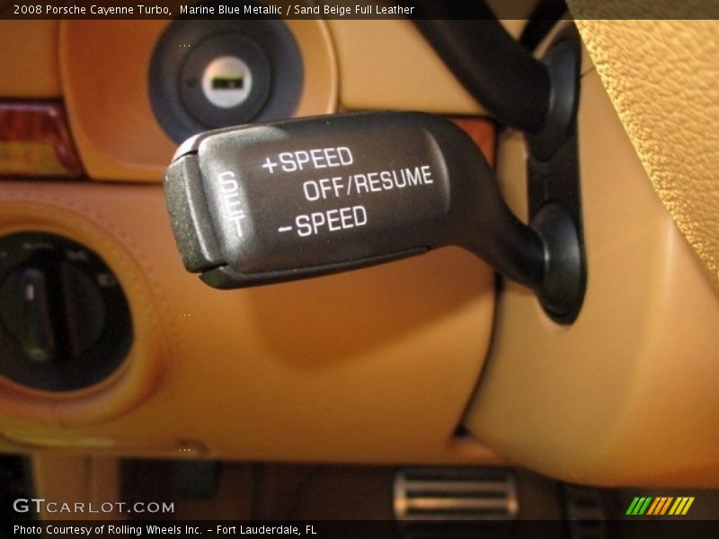Marine Blue Metallic / Sand Beige Full Leather 2008 Porsche Cayenne Turbo