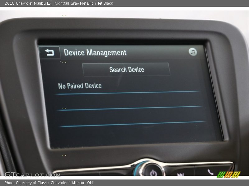 Nightfall Gray Metallic / Jet Black 2018 Chevrolet Malibu LS