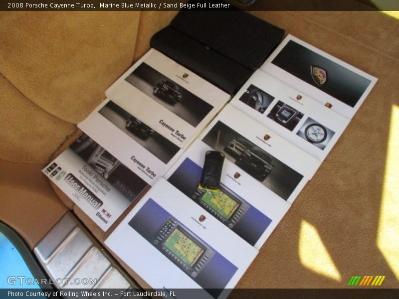 Marine Blue Metallic / Sand Beige Full Leather 2008 Porsche Cayenne Turbo