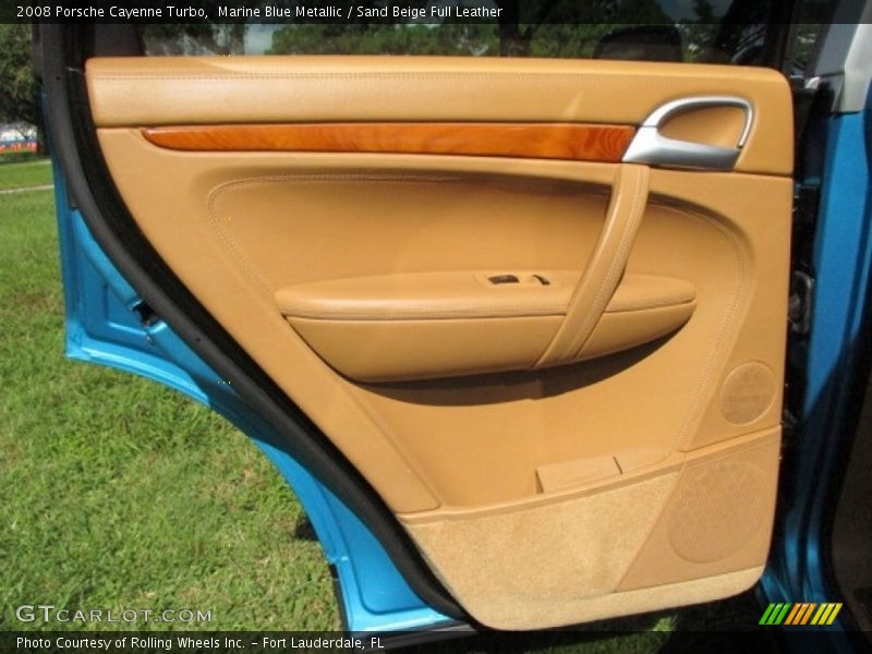 Marine Blue Metallic / Sand Beige Full Leather 2008 Porsche Cayenne Turbo