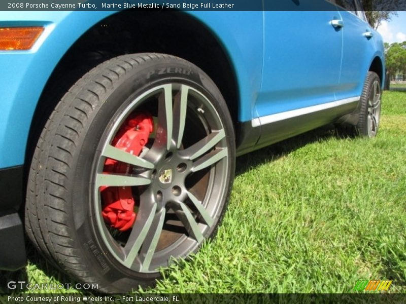 Marine Blue Metallic / Sand Beige Full Leather 2008 Porsche Cayenne Turbo