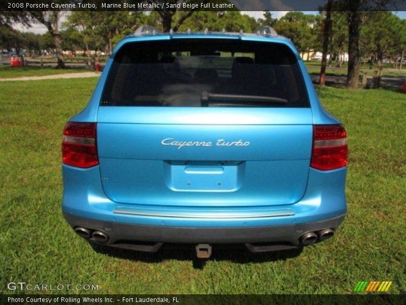 Marine Blue Metallic / Sand Beige Full Leather 2008 Porsche Cayenne Turbo