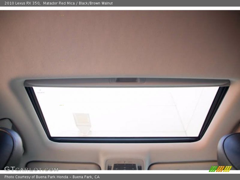 Matador Red Mica / Black/Brown Walnut 2010 Lexus RX 350