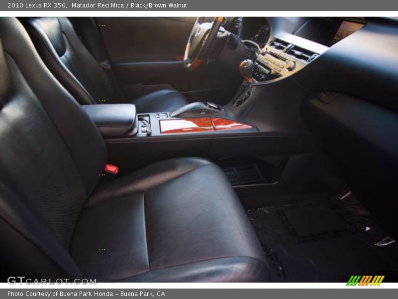Matador Red Mica / Black/Brown Walnut 2010 Lexus RX 350