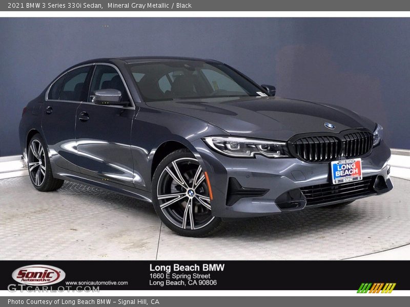 Mineral Gray Metallic / Black 2021 BMW 3 Series 330i Sedan