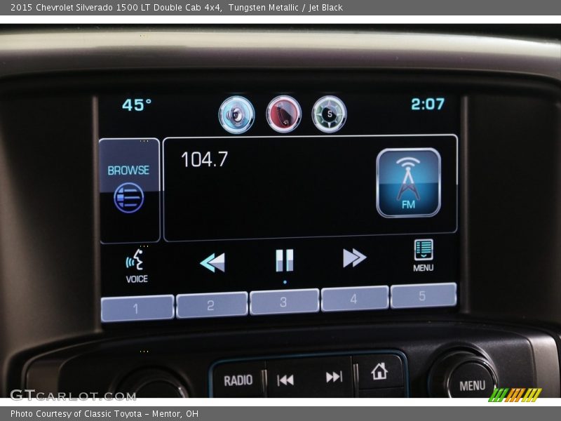 Tungsten Metallic / Jet Black 2015 Chevrolet Silverado 1500 LT Double Cab 4x4