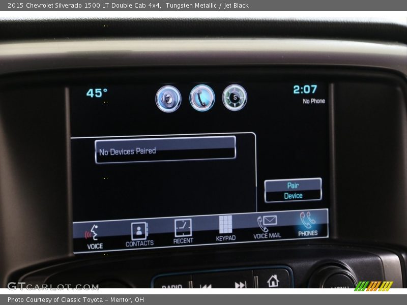 Tungsten Metallic / Jet Black 2015 Chevrolet Silverado 1500 LT Double Cab 4x4