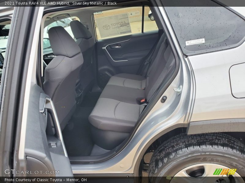 Rear Seat of 2021 RAV4 XLE AWD Hybrid