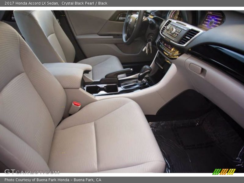 Crystal Black Pearl / Black 2017 Honda Accord LX Sedan