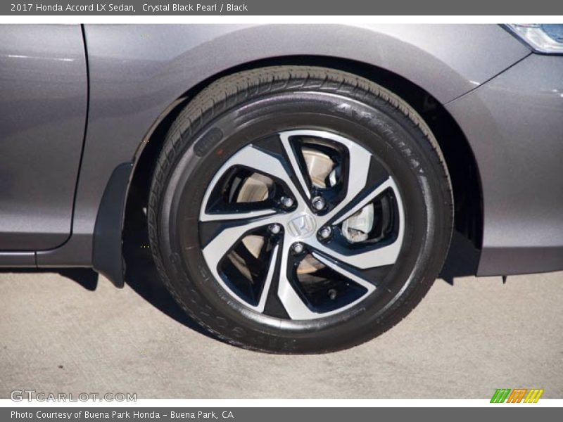 Crystal Black Pearl / Black 2017 Honda Accord LX Sedan